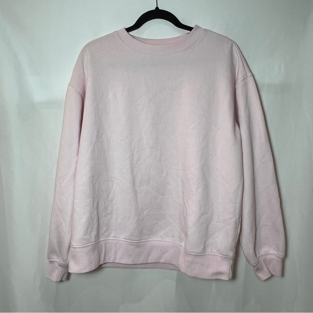Ardene Women's Pullover Crew Neck Sweatshirt in Pink Size L Large